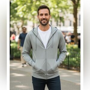 New Vuori Men’s Apparel Coronado Hoodie Light Heather Grey Size Large V243 #Gym